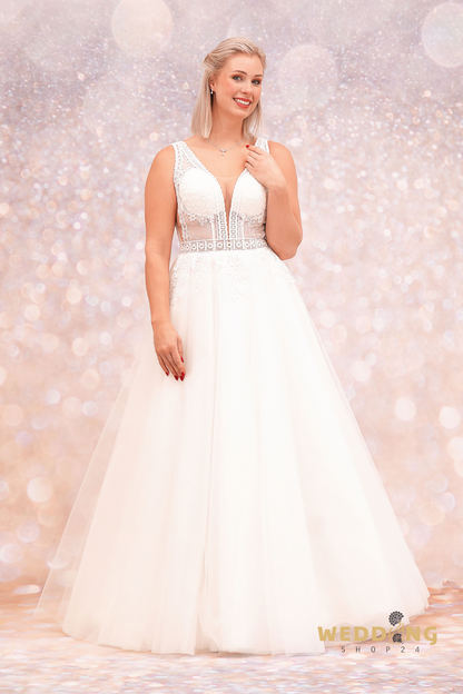 Brautkleid Gina mit Spitze & Tüll