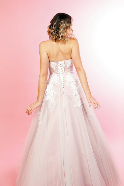 Brautkleid PRINZESSIN DIANA rosé