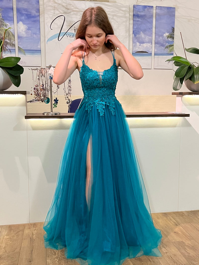 Abendkleid ELBA petrol
